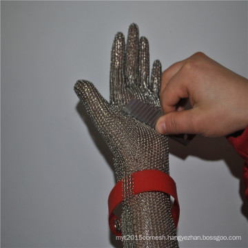 Stainless steel wire butcher safety gloves for slaughterhouse